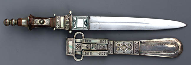 Antique Tuareg Silver Dagger 21/33 - Click Image to Close