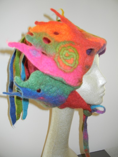 One of a kind Felt Hat - Click Image to Close