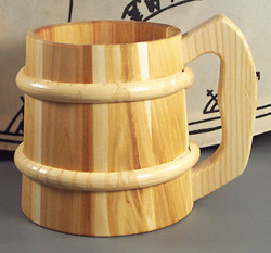 Handmade Wooden Mug 4.75" Tall Handmade Wooden Mug 4.75" Tall